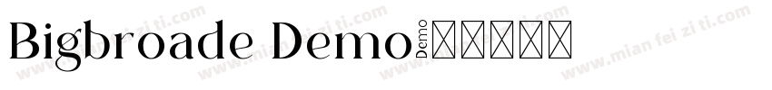 Bigbroade Demo字体转换